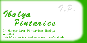 ibolya pintarics business card